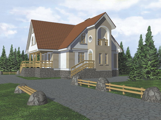 проекты сельских жилых домов