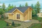 проект деревянного дома 8x8